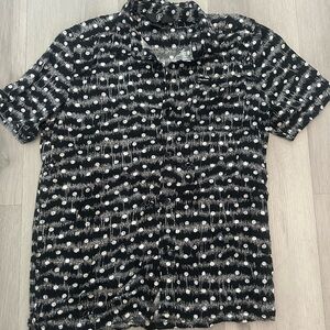 Volcom Black and White Patterned Men's Shirt